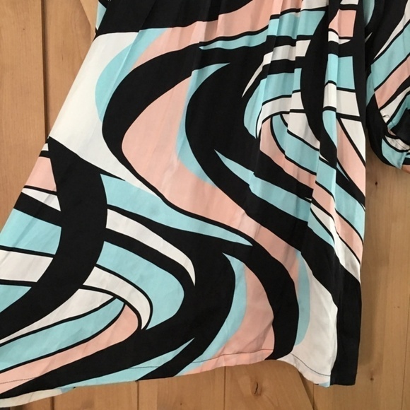 Diane Von Furstenberg Silk Tunic Dress Multicolored Size 4 Abstract 70’s Retro - Picture 6 of 6